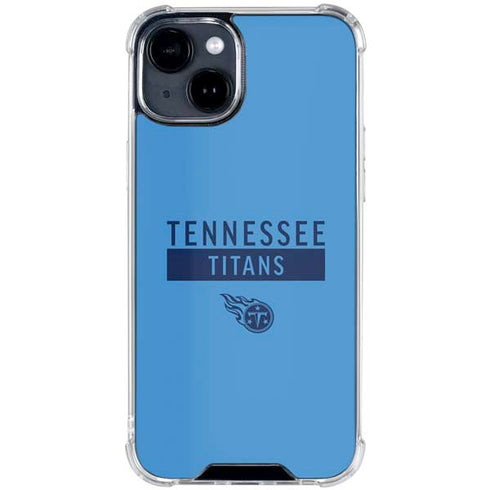 NFL Tennessee Titans Blue Performance Series iPhone 15 Clear Case