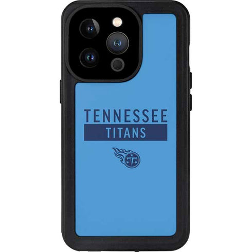 NFL Tennessee Titans Blue Performance Series iPhone 15 Pro Waterproof Case