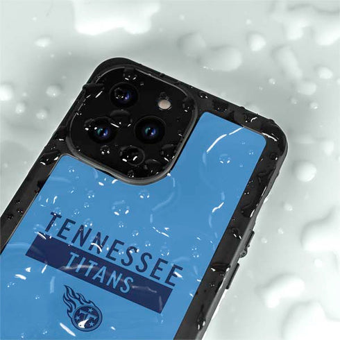 NFL Tennessee Titans Blue Performance Series iPhone 15 Pro Waterproof Case