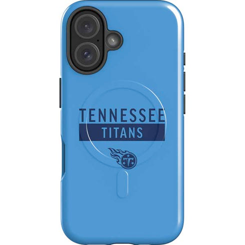 NFL Tennessee Titans Blue Performance Series iPhone 16 Magsafe Impact Case