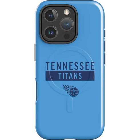 NFL Tennessee Titans Blue Performance Series iPhone 16 Pro Magsafe Impact Case