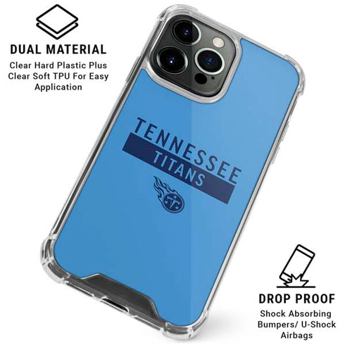 NFL Tennessee Titans Blue Performance Series iPhone 16 Pro Max Clear Case