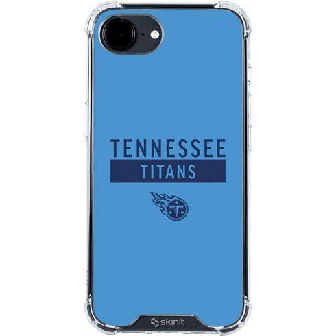 NFL Tennessee Titans Blue Performance Series iPhone 16e Clear Case