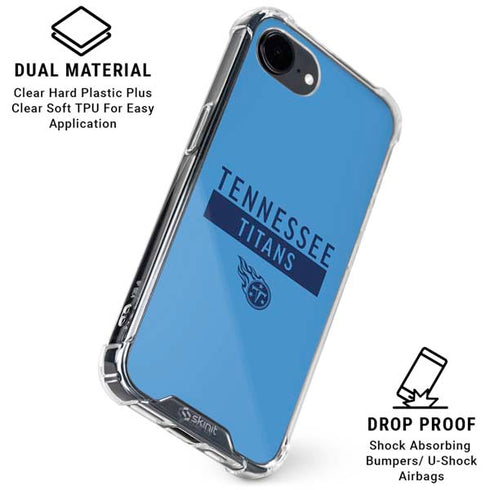 NFL Tennessee Titans Blue Performance Series iPhone 16e Clear Case