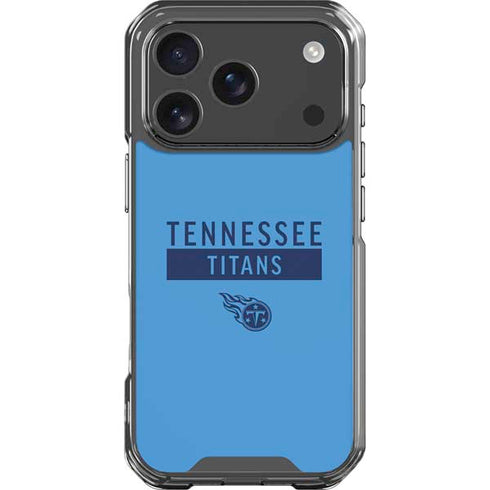 NFL Tennessee Titans Blue Performance Series iPhone 18 Pro Clear Case