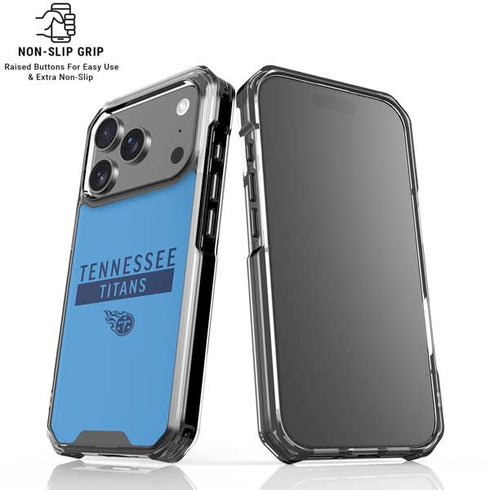 NFL Tennessee Titans Blue Performance Series iPhone 18 Pro Clear Case
