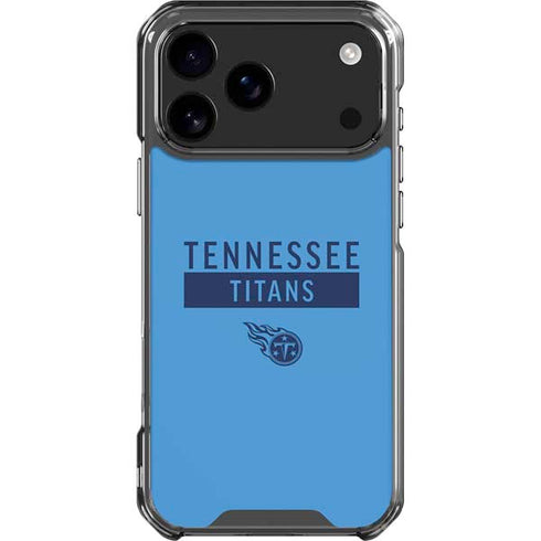 NFL Tennessee Titans Blue Performance Series iPhone 18 Pro Max Clear Case