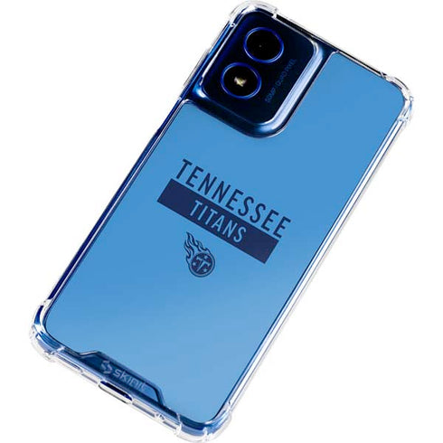 NFL Tennessee Titans Blue Performance Series Moto G 5G (2024) Clear Case