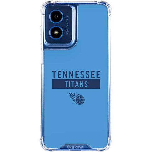 NFL Tennessee Titans Blue Performance Series Moto G Play 4G (2024) Clear Case