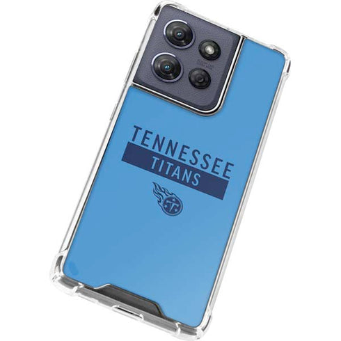 NFL Tennessee Titans Blue Performance Series Moto G Play 5G (2025) Clear Case
