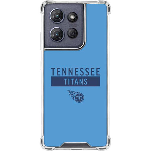 NFL Tennessee Titans Blue Performance Series Moto G Power 5G (2025) Clear Case