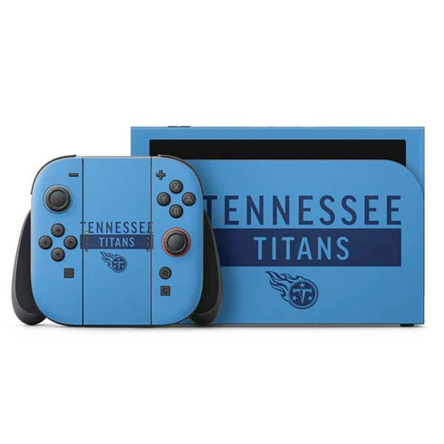 NFL Tennessee Titans Blue Performance Series Nintendo Skins