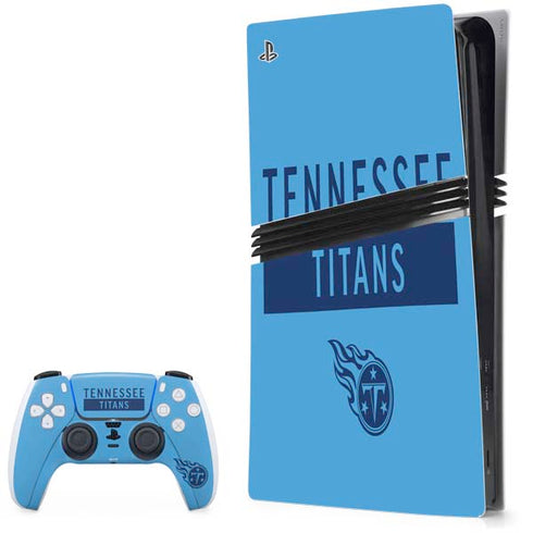 NFL Tennessee Titans Blue Performance Series PS5 Pro Bundle Skin