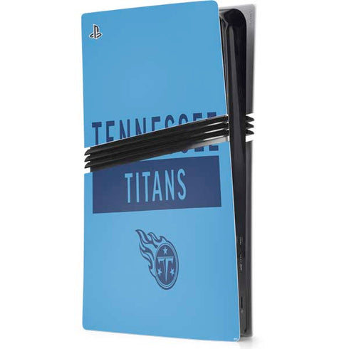 NFL Tennessee Titans Blue Performance Series PS5 Pro Console Skin