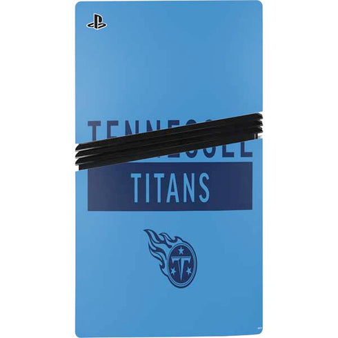 NFL Tennessee Titans Blue Performance Series PS5 Pro Console Skin