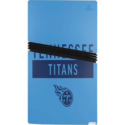 NFL Tennessee Titans Blue Performance Series PS5 Pro Console Skin