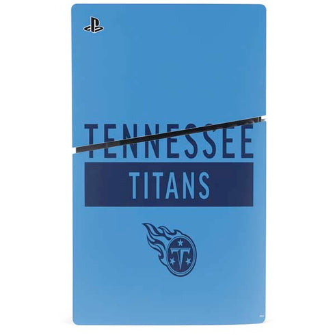 NFL Tennessee Titans Blue Performance Series PS5 Slim Digital Edition Console Skin