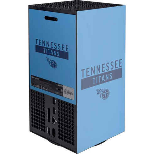 NFL Tennessee Titans Blue Performance Series XBox Series X Digital Edition Console Skin