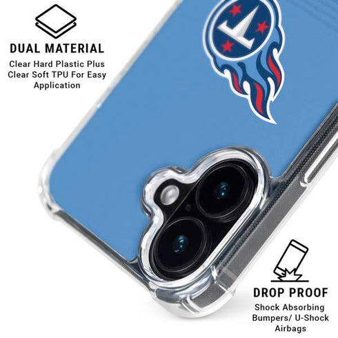 NFL Tennessee Titans Breakaway iPhone 16 Clear Case