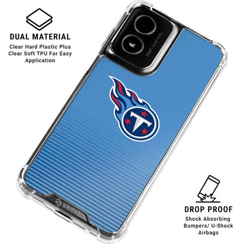NFL Tennessee Titans Breakaway Moto G Power 5G (2024) Clear Case