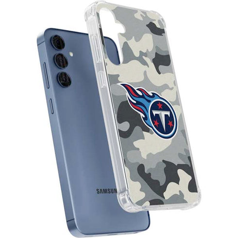 NFL Tennessee Titans Camo Galaxy A55 5G Clear Case