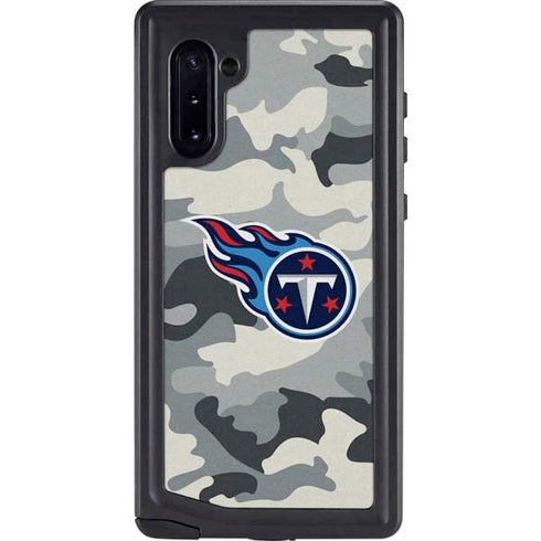 NFL Tennessee Titans Camo Galaxy Note 10 Waterproof Case