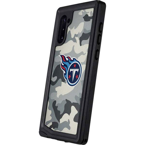 NFL Tennessee Titans Camo Galaxy Note 10 Waterproof Case