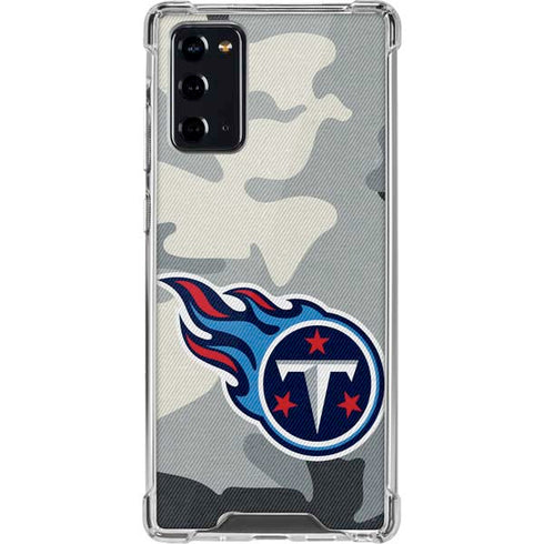 NFL Tennessee Titans Camo Galaxy Note20 5G Clear Case