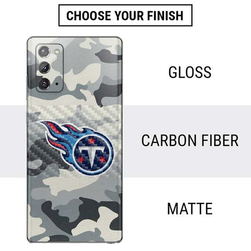 NFL Tennessee Titans Camo Galaxy Note20 5G Skin