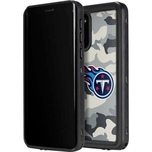 NFL Tennessee Titans Camo Galaxy S20 Plus Waterproof Case