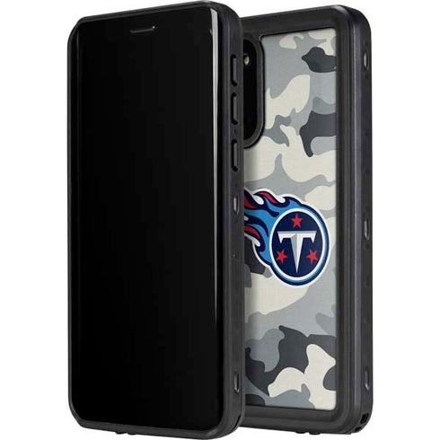 NFL Tennessee Titans Camo Galaxy S20 Waterproof Case