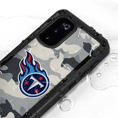 NFL Tennessee Titans Camo Galaxy S20 Waterproof Case