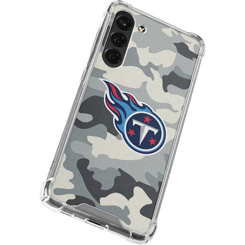 NFL Tennessee Titans Camo Galaxy S24 FE Clear Case