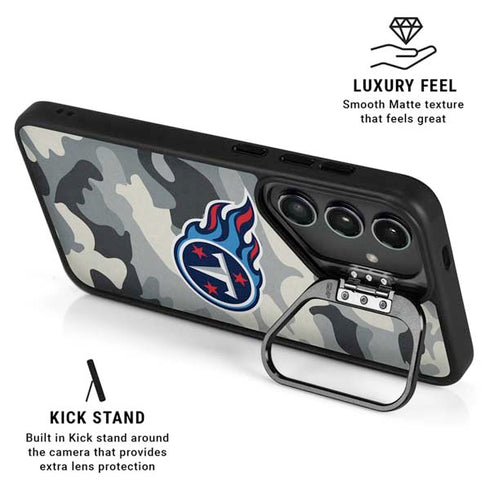 NFL Tennessee Titans Camo Galaxy S24 FE Kickstand Case