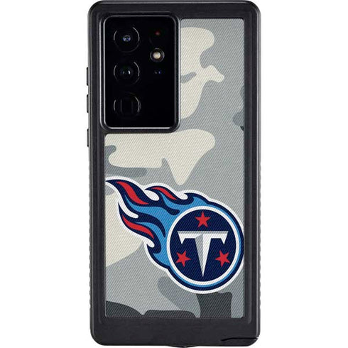 NFL Tennessee Titans Camo Galaxy S24 Ultra Waterproof Case