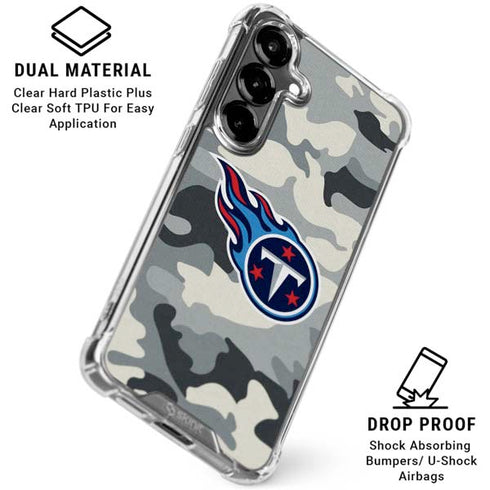 NFL Tennessee Titans Camo Galaxy S26 Clear Case