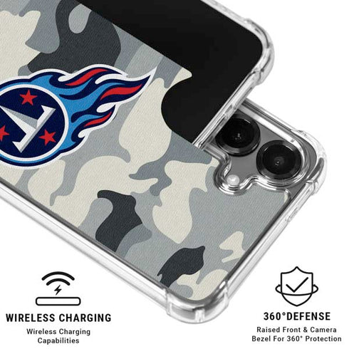 NFL Tennessee Titans Camo Galaxy S26 Plus Clear Case