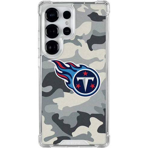 NFL Tennessee Titans Camo Galaxy S26 Ultra Clear Case