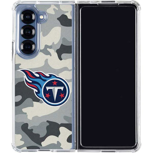 NFL Tennessee Titans Camo Galaxy Z Fold6 Clear Case