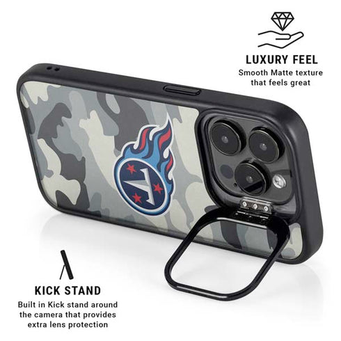 NFL Tennessee Titans Camo iPhone 14 Pro Max Kickstand Case