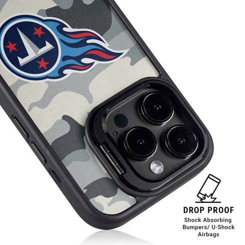 NFL Tennessee Titans Camo iPhone 14 Pro Max Kickstand Case