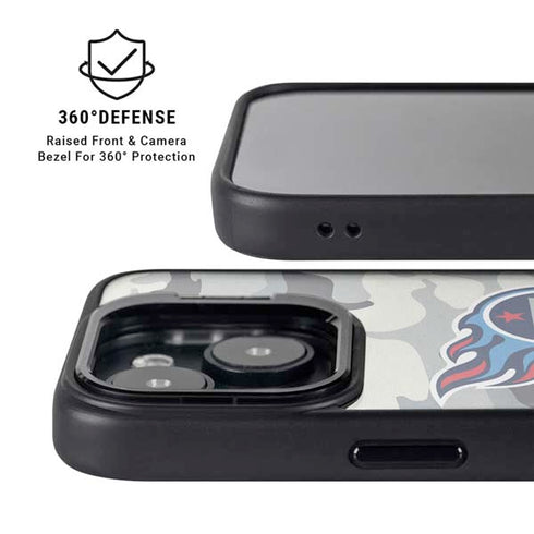 NFL Tennessee Titans Camo iPhone 15 Kickstand Case