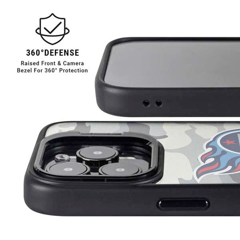 NFL Tennessee Titans Camo iPhone 15 Pro Kickstand Case