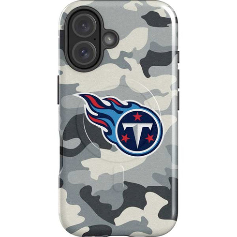 NFL Tennessee Titans Camo iPhone 16 Magsafe Impact Case