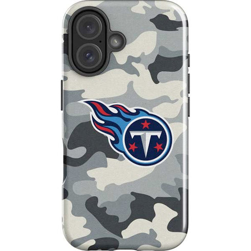 NFL Tennessee Titans Camo iPhone 16 Plus Impact Case
