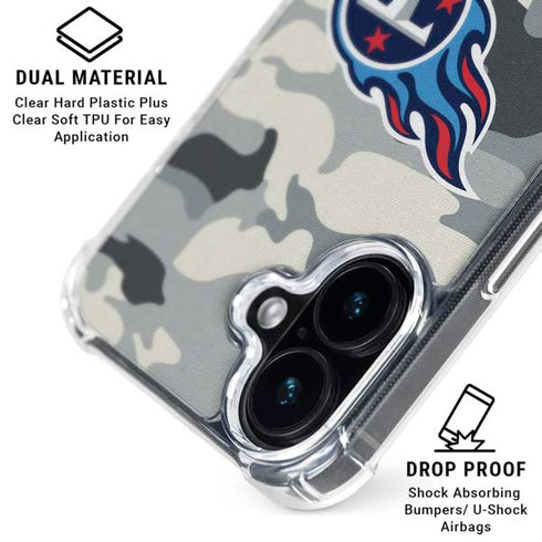 NFL Tennessee Titans Camo iPhone 16 Plus MagSafe Case
