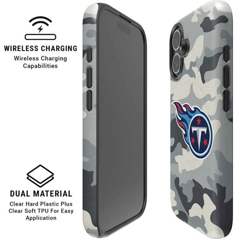 NFL Tennessee Titans Camo iPhone 16 Plus Magsafe Impact Case