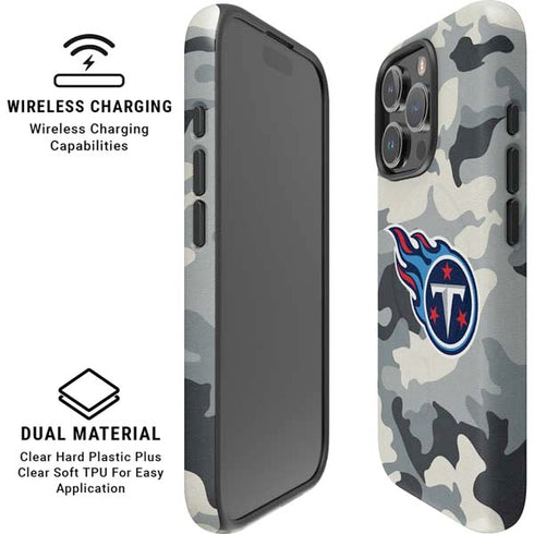 NFL Tennessee Titans Camo iPhone 16 Pro Magsafe Impact Case