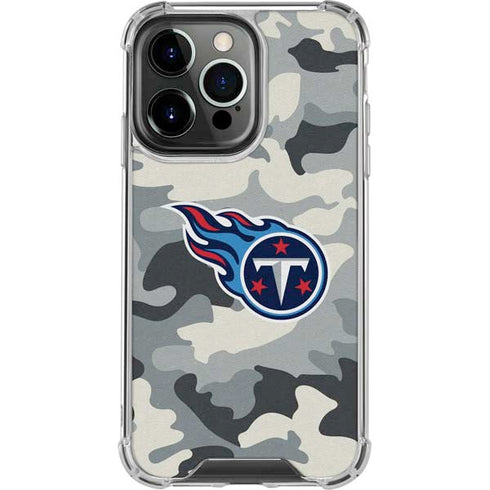 NFL Tennessee Titans Camo iPhone 16 Pro Max Clear Case