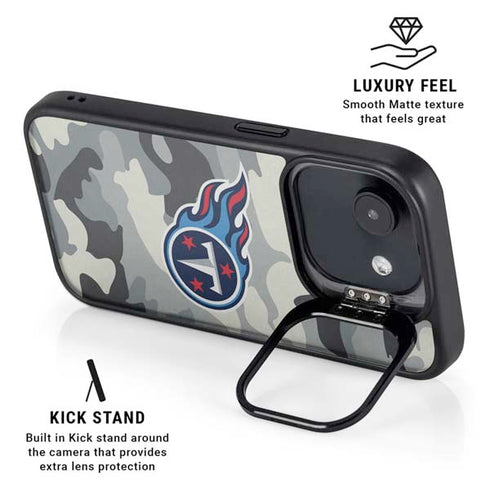 NFL Tennessee Titans Camo iPhone 16e Kickstand Case